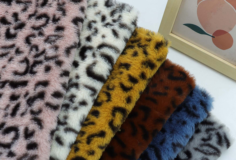 500mg*160cm Leopard loop kanin turkista printti muhkea kangas