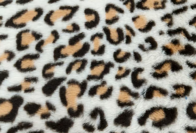 500mg 160cm Leopard kanin turkista printti pehmokangas