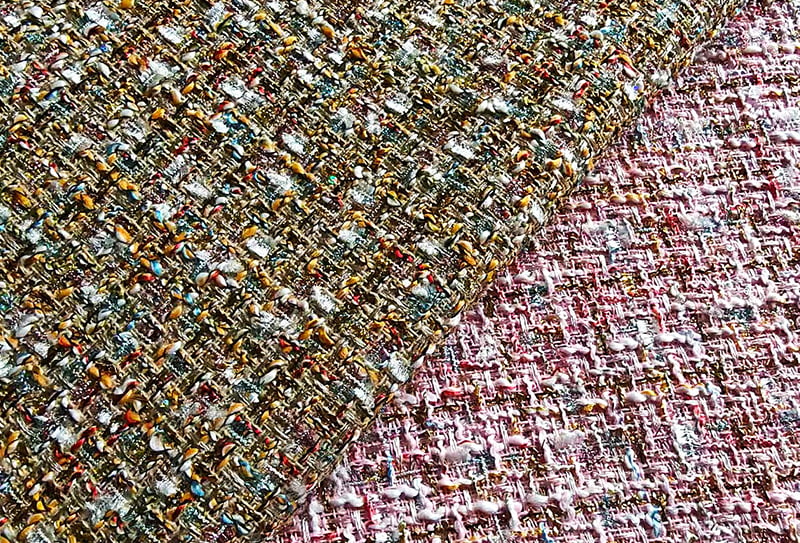 450mg 148cm Tweed-kangas/chanel-vaikutteinen kangas sopii käsilaukuihin/kenkiin 1722