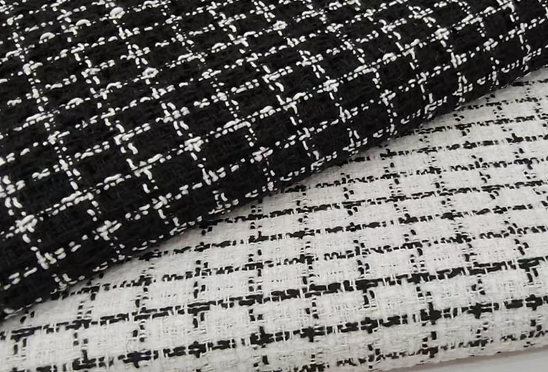 500mg 148cm Tweed-kangas/chanel-vaikutteinen pieni # kangas sopii laukkuihin/hattuihin