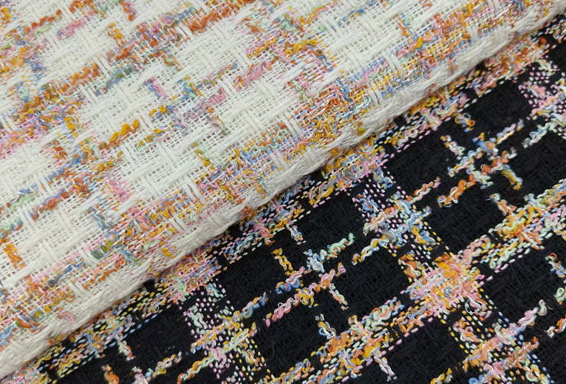 500mg 148cm Tweed-kangas/chanel-vaikutteinen kangas ls2517 sopii käsilaukkuihin/kenkiin