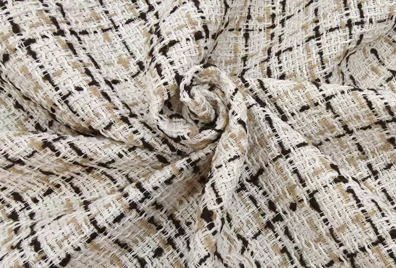 450mg 148cm Tweed-kangas/chanel-vaikutteinen kangas ls540412 sopii käsilaukkuihin