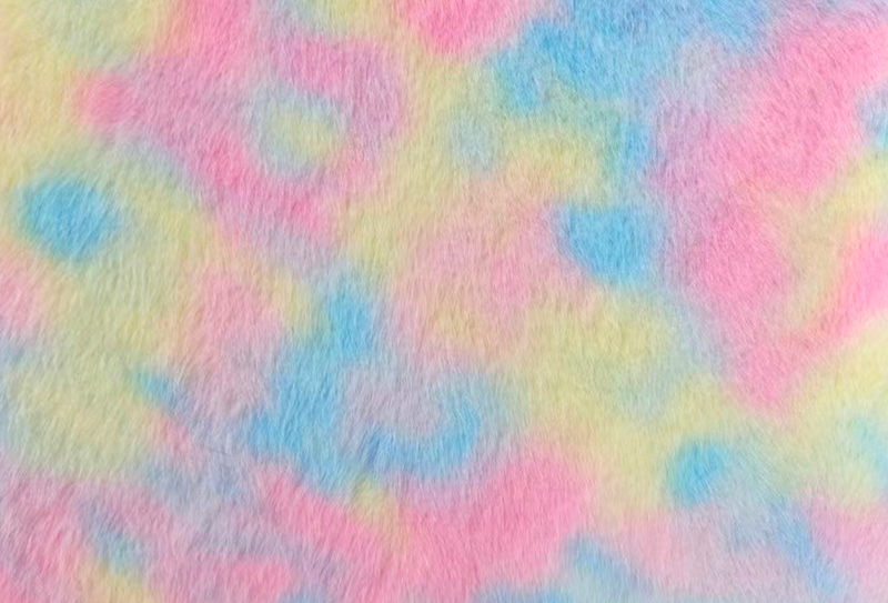 500GSM European minkkiprintti sateenkaarenvärinen tekominkkikangas 500GSM European minkkiprintti sateenkaarenvärinen tekominkkikangas