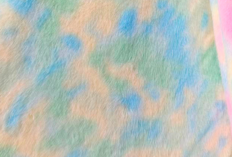 500GSM European minkkiprintti sateenkaarenvärinen tekominkkikangas 500GSM European minkkiprintti sateenkaarenvärinen tekominkkikangas