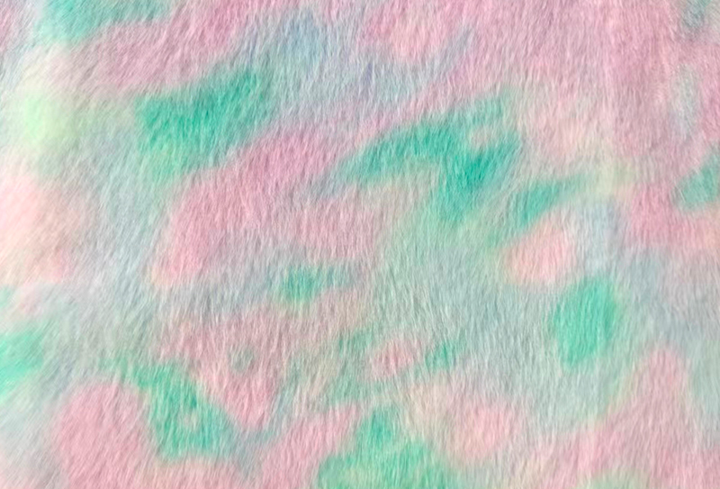 500GSM European minkkiprintti sateenkaarenvärinen tekominkkikangas 500GSM European minkkiprintti sateenkaarenvärinen tekominkkikangas