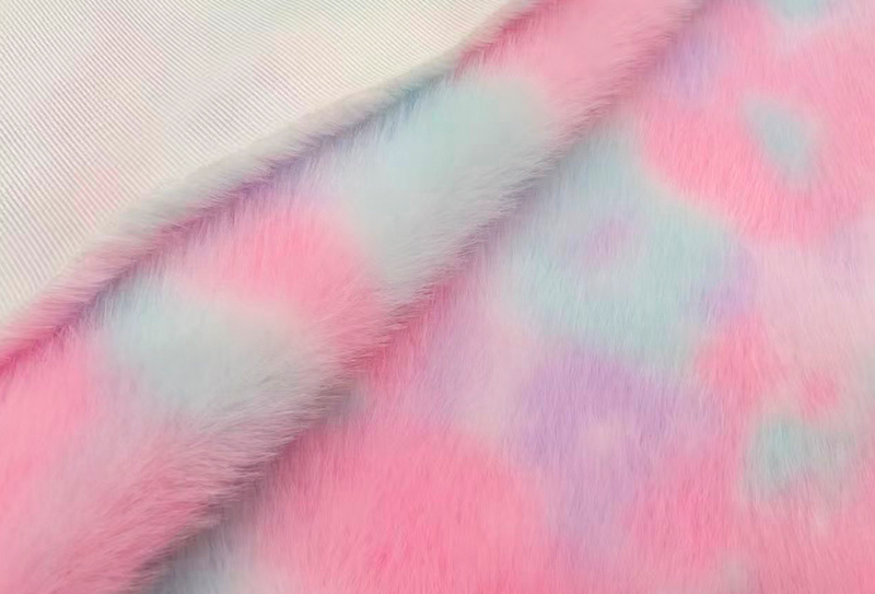 500GSM European minkkiprintti sateenkaarenvärinen tekominkkikangas 500GSM European minkkiprintti sateenkaarenvärinen tekominkkikangas