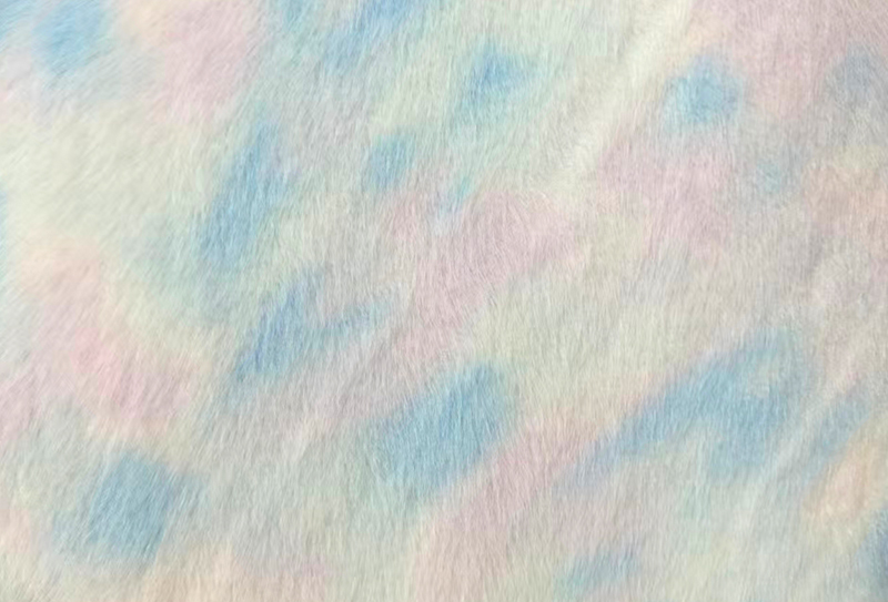 500GSM European minkkiprintti sateenkaarenvärinen tekominkkikangas 500GSM European minkkiprintti sateenkaarenvärinen tekominkkikangas